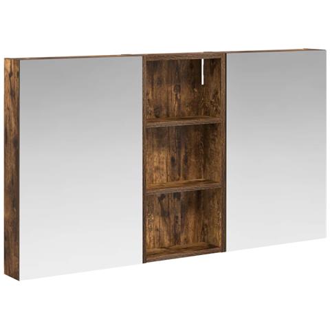 Set di Armadi da Bagno con porta 3 pcs 110 x 10,5 x 60,5 cm - Foto 1