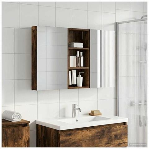 Set di Armadi da Bagno con porta 3 pcs 110 x 10,5 x 60,5 cm - Foto 2
