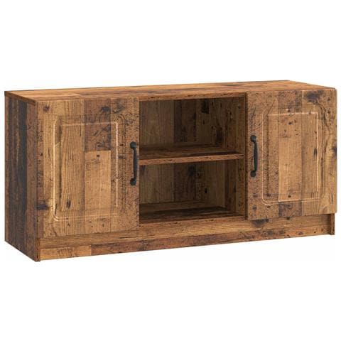 Mobile TV Legno antico 102 x 34,5 x 47 cm Legno ingegnerizzato - Foto 1