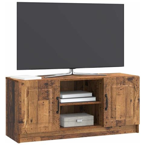 Mobile TV Legno antico 102 x 34,5 x 47 cm Legno ingegnerizzato - Foto 2