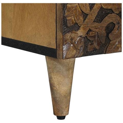 Mobiletto da Letto con cassetto Marrone 50 x 33 x 60 cm - Foto 9