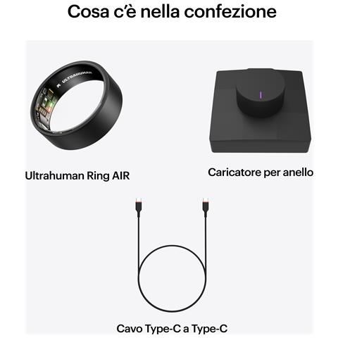 Ring AIR - Monitor del sonno e dell'attività fisica, anello intelligente per uomo e donna, nessuna spesa per l'app per le funzioni standard, durata della batteria fino a 6 giorni (taglia 5) - Foto 9