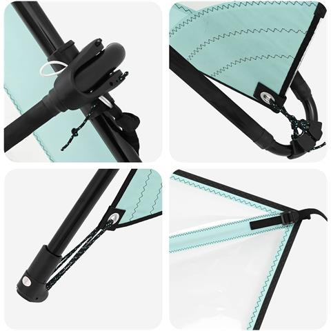 SUP gonfiabile con vela HYDROS 330 x 76 x 15 cm Turchese per - Foto 9