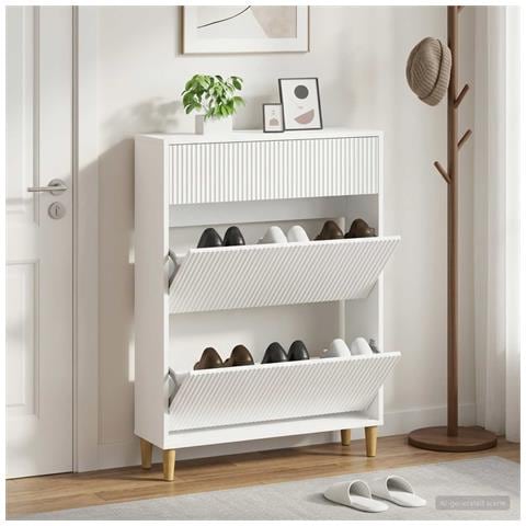 Mobile per scarpe ARNHEM 78 x 24 x 103 cm Legno ingegnerizzato - Foto 2