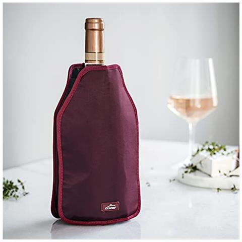 62270 - Fodero refrigerante per bottiglie Bordeaux, refrigeratore per bottiglie, realizzato in tessuto con lati elasticizzati - Foto 2