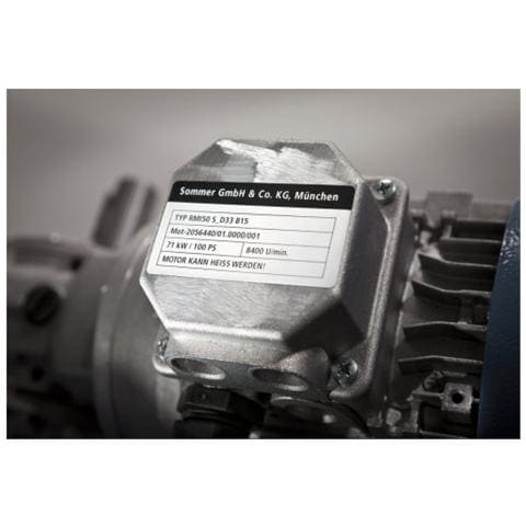 conf. 10 ff Etichette bianche polietilene flessibile L7913-1 - Foto 1