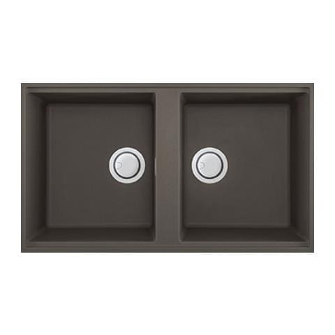 Lavello Best 450 Keratek Plus Sottotop 83x48 2 vasche Colore Dove Grey 93 - Foto 1