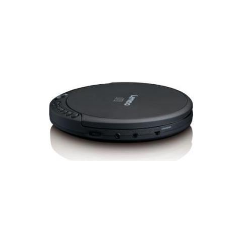 CD 010 lettore CD con display LCD, batteria e funzione di rete, include cuffie stereo, cavo di ricarica micro USB nero - Foto 3