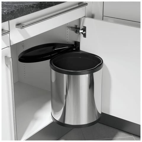 Pattumiera Da Dispensa Compact-box Taglia M 15 L Acciaio Inox 3555-101 - Foto 2