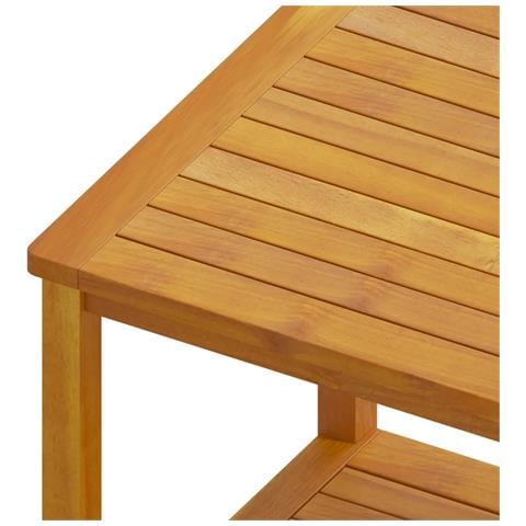 Tavolinetto In Legno Massello Di Acacia 45x45x45 Cm - Foto 5
