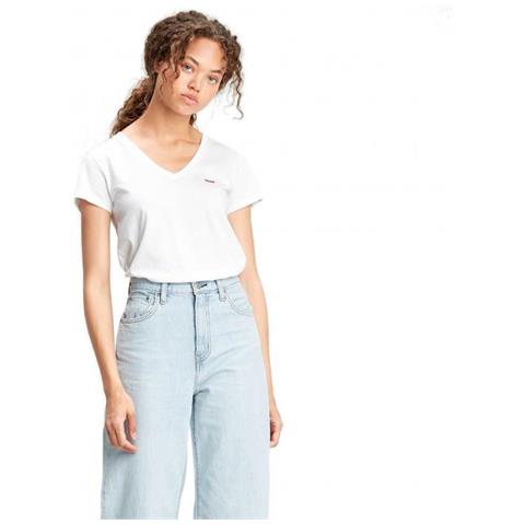 Perfect Vneck White + T-shirt Manica Corta - Donna Taglia L - Foto 1