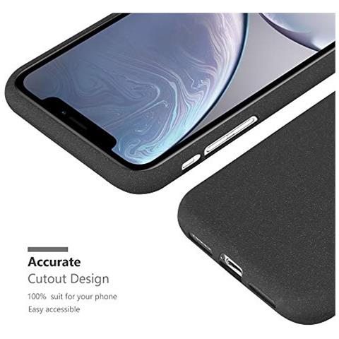 Cadorabo Custodia Compatibile Con Apple Iphone Xr In Frost Nero - Coperchio Protettivo In Silicone Tpu Flessibile - Foto 2