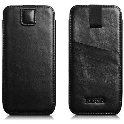 Custodia In Pelle Iphone 6 / 6s Vintage Nero - Foto 1