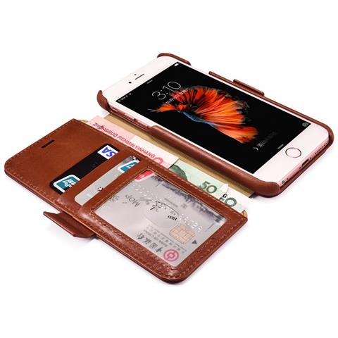 Custodia In Pelle Iphone 6 / 6s Vintage Nero - Foto 2