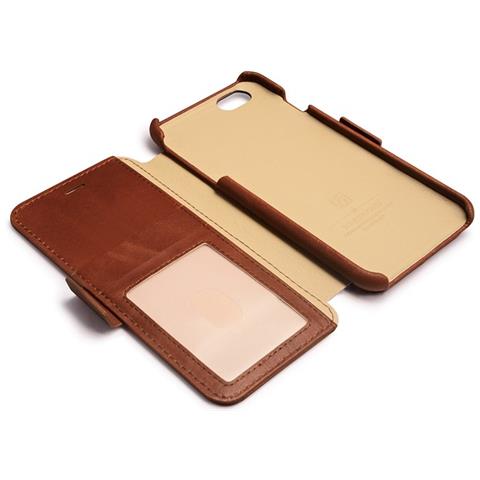 Custodia In Pelle Iphone 6 / 6s Vintage Nero - Foto 3