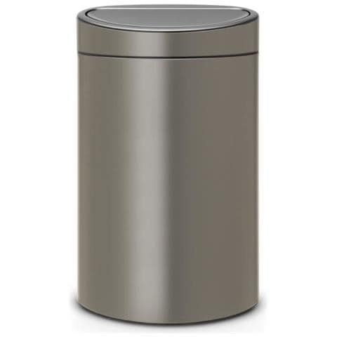 Pattumiera Touch Bin - 40l - Platino - Foto 1