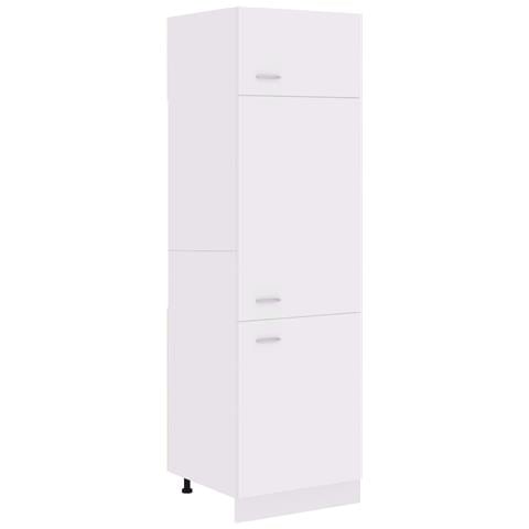 Mobile per Frigo “Lyon” Bianco 60x57x207 cm Legno Multistrato - Foto 1