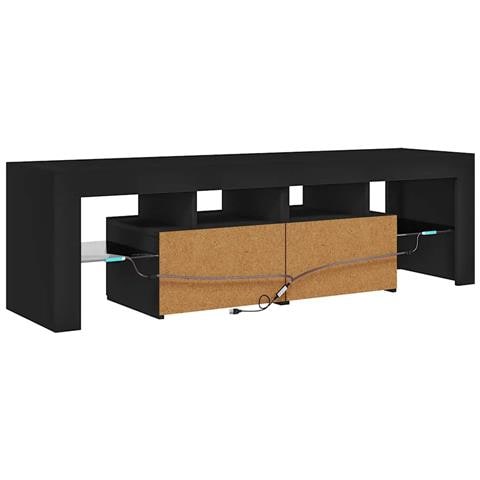 Mobile Porta TV con Luci LED Nero 140x36,5x40 cm - Foto 11