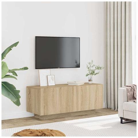 Mobile per TV Rovere Sonoma 100x35x40 cm Legno Multistrato - Foto 10