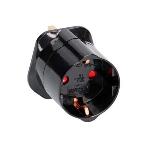 Adattatore - Spina Da Inglese A Europeo - Nero - Ex040 - Foto 2