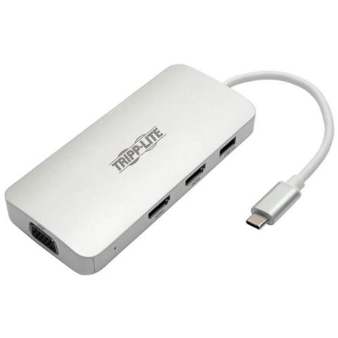 U442-dock12-s Hub Di Interfaccia Usb 3.2 Gen 2 (3.1 Gen 2) Type-c 5000 Mbit /s Argento - Foto 1