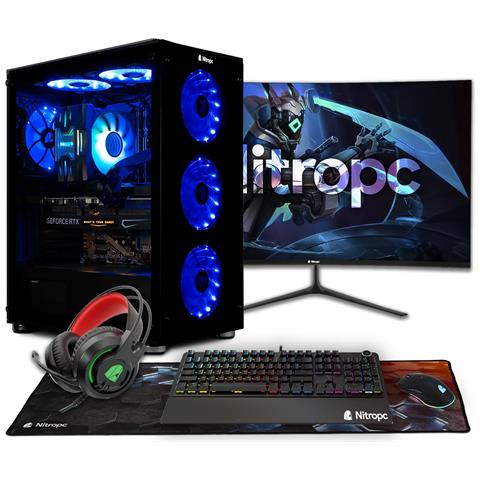 PC Gaming Completo Diamond Intel Core i7-12700KF RAM 32 GB DDR4 SSD 2 TB Nvidia GeForce RTX 3060 12 GB Windows 11 Home Monitor 27" e Accessori - Foto 1