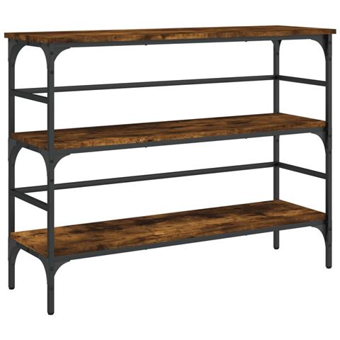 Tavolo Consolle Rovere Fumo 100x32x75 Cm Legno Multistrato - Foto 2