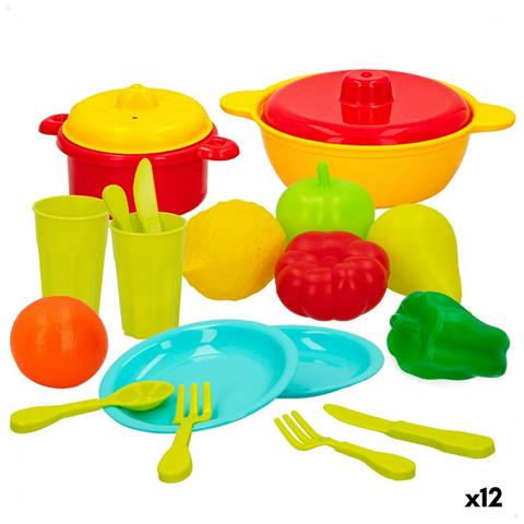 Set Di Alimenti Giocattolo Colorbaby Utensili E Accessori Per La Cucina 20 Pezzi (12 Unità) - Foto 1