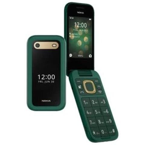 2660 FLIP 32 GB 4G Dual Sim Display 2.8" QVGA Slot Nano SD Fotocamera 0.3 Mpx S30+ Verde - Foto 1