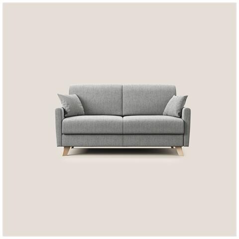 Edgar Divano letto matrimoniale in tessuto felis impermeabile T03 200 cm (mat. 160x197) grigio chiaro - Foto 3