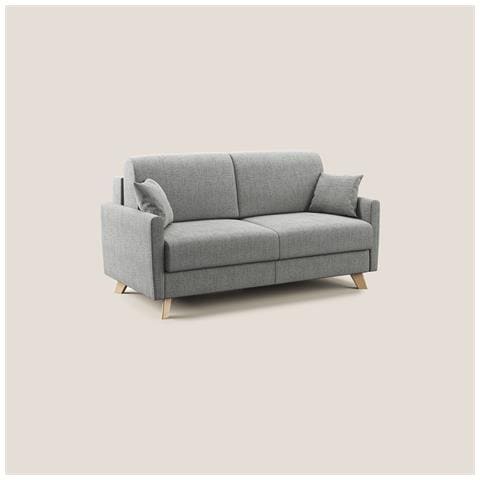 Edgar Divano letto matrimoniale in tessuto felis impermeabile T03 200 cm (mat. 160x197) grigio chiaro - Foto 1