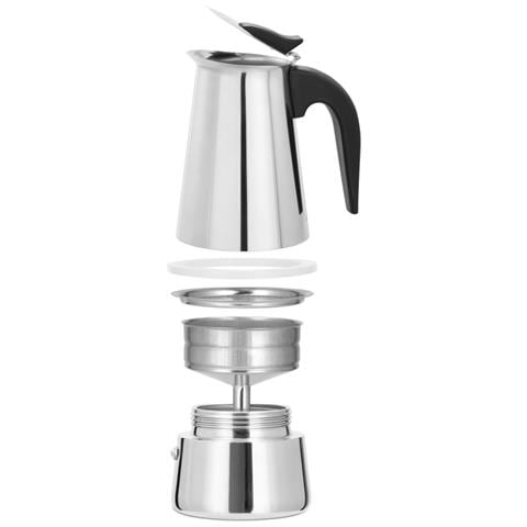Barista Moka 0,2 L Nero, Acciaio inox - Foto 2