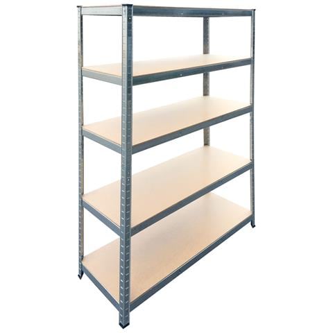 Scaffale Kit 5 Piani Ad Incastro Carico Pesante Top Design - Brixo Silver 300 - Foto 1