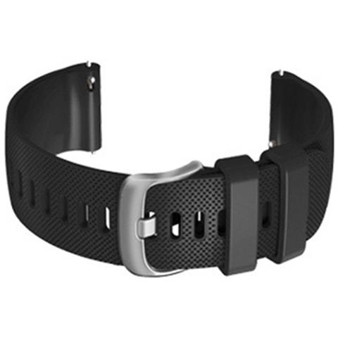 Cinturino Per Orologio In Silicone 22 Mm - Compatibile Con Garmin, Samsung, Huawei E Altro Ancora Black - Foto 2
