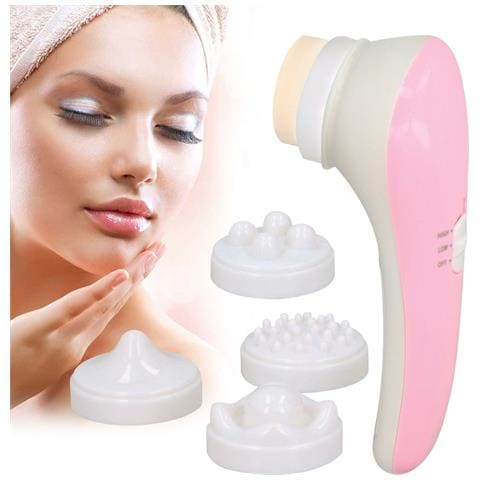 Set Spazzola Pulitore Massaggiatore Elettrico Pulizzia Massaggio Facciale Viso - Foto 1