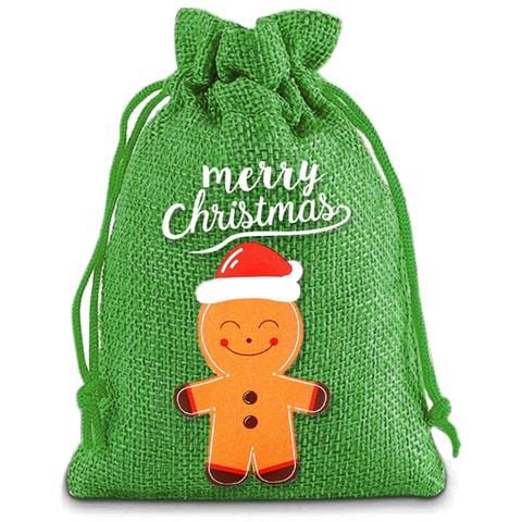 Sacchetti Regalo Di Iuta Di Natale 8-pack - Foto 2