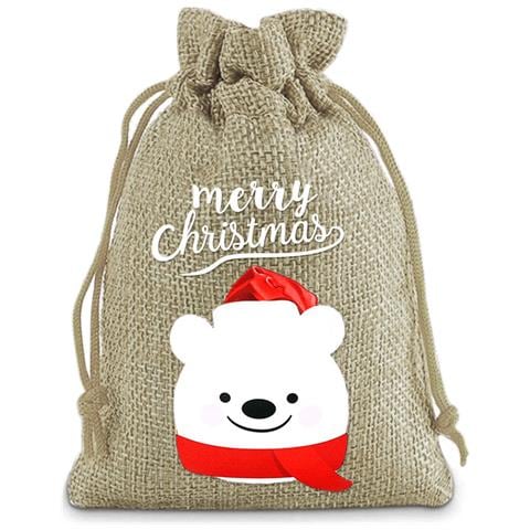 Sacchetti Regalo Di Iuta Di Natale 8-pack - Foto 4