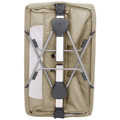 Lettino per Bambini con Materasso Tortora in Tessuto di Lino - Foto 2