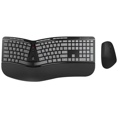 Tastiera e Mouse Wireless ORAZIO02US  (Layout Inglese US) Colore Nero - Foto 1