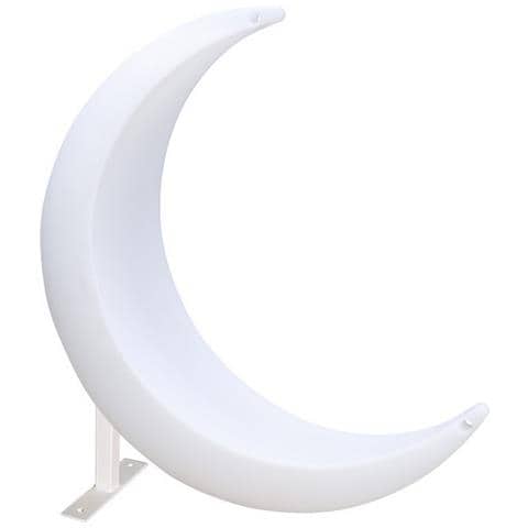 Sedia A Mezzaluna Luminosa Hammy - Bianco - Plastica - 138x40x104,5 Cm - Foto 1