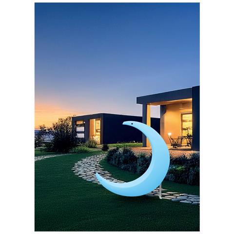 Sedia A Mezzaluna Luminosa Hammy - Bianco - Plastica - 138x40x104,5 Cm - Foto 2