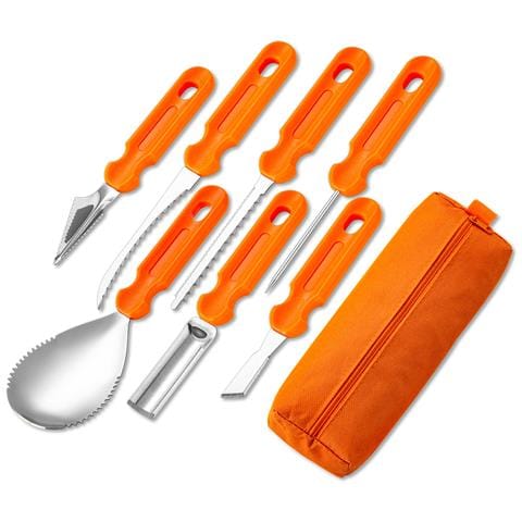 Set Per Intagliare Zucche In Acciaio Inossidabile - 7 Pezzi Orange - Foto 1