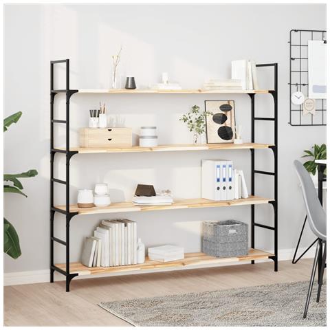 Lusso Casadino -  Mensole Da Parete 4 Pz 120x30x2 Cm Legno Acacia Non Trattato - Foto 7