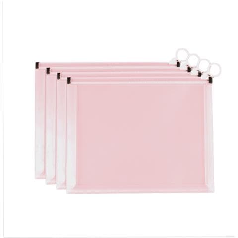 Borsa Portadocumenti A4 Con Cerniera Ed Etichetta, Custodia Espandibile, Confezione Da 4 - Foto 1