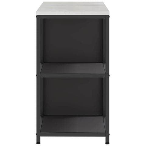 Set di Stoccaggio per Cucina 2 pcs Nero 150 x 50 x 92 cm - Foto 9