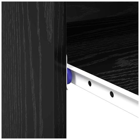 Scrivania Rovere nero 77,5 x 43 x 79 cm Legno multistrato - Foto 9