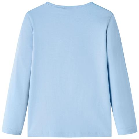 Maglietta per Bambini a Maniche Lunghe Blu Chiaro 128 - Foto 2