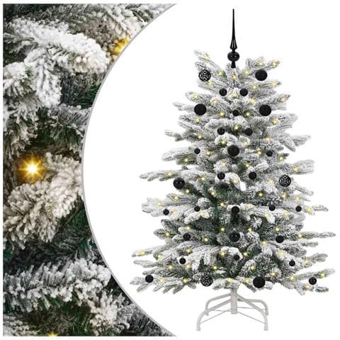 Albero di Natale Artificiale con Rami Pieghevoli Bianco 150 cm - Foto 1