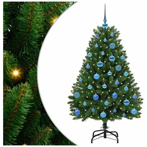 Albero di Natale artificiale Verde 150 cm PVC e Metallo - Foto 1