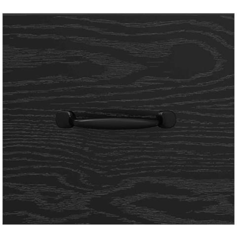 Credenza con cassetto Rovere Nero 69,5 x 34 x 90 cm - Foto 9